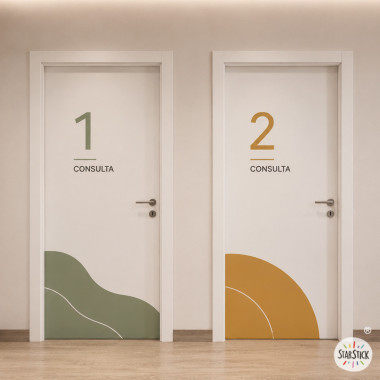 Signalétique et décoration de portes d’espaces publics | Style ZEN