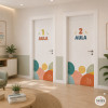 Señalización de puertas | Estilo Boho para espacios públicos