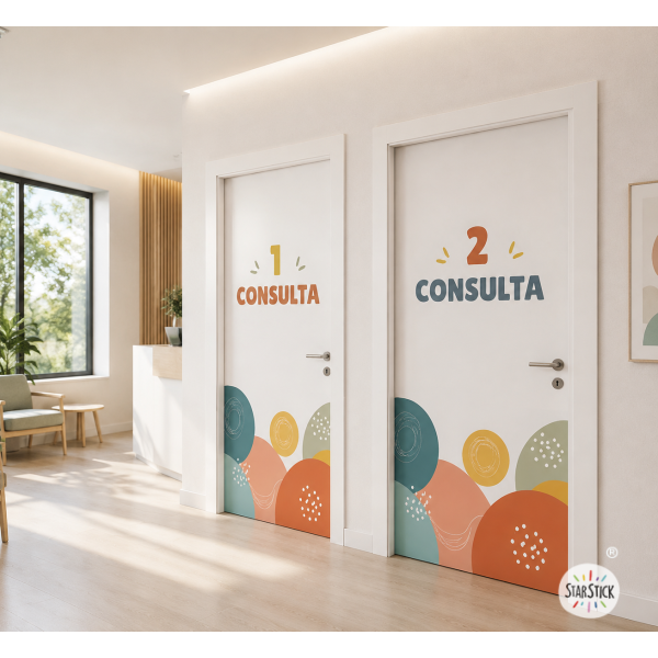Senyalització de portes per a centres de salut | Estil Boho