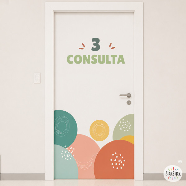 Door signage for healthcare centers | Boho style