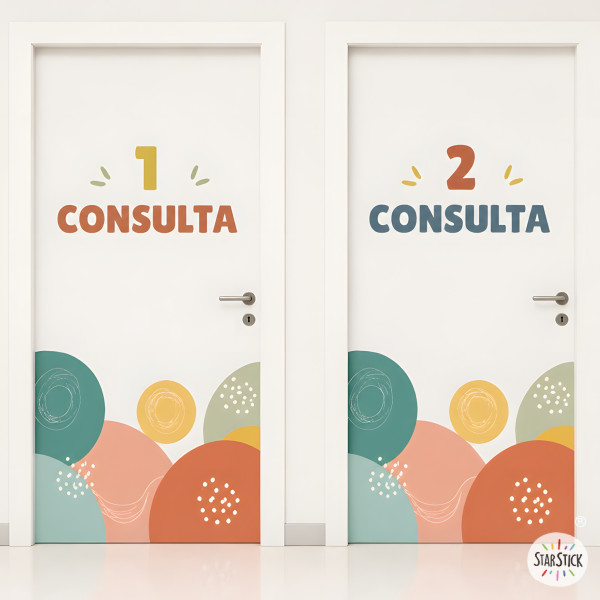 Door signage for healthcare centers | Boho style