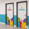 Signalisation des portes pour centres de santé | Couleurs au choix