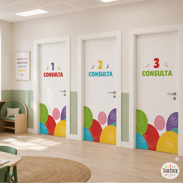 Senyalització de portes per a centres de salut | Colors a escollir