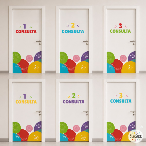 Senyalització de portes per a centres de salut | Colors a escollir