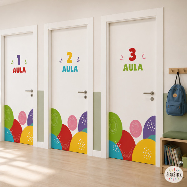 Signalisation des portes pour écoles et collèges | Couleurs au choix