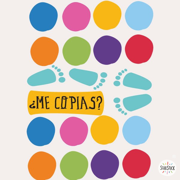 Jeu au sol pour espaces publics | Tu me copies ? – Jeu d’imitation