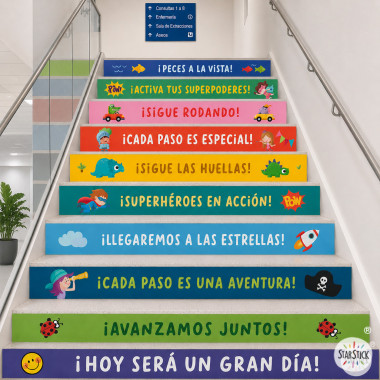 Vinilos para escaleras educativas – El aprendizaje es un viaje
