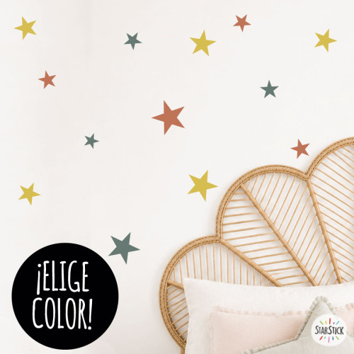 Vinils decoratius amb estrelles - 85 estrelles 3 Colors a escollir