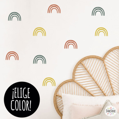 Decorative stickers with Rainbow - Choose 3 colors! - Wall decorations