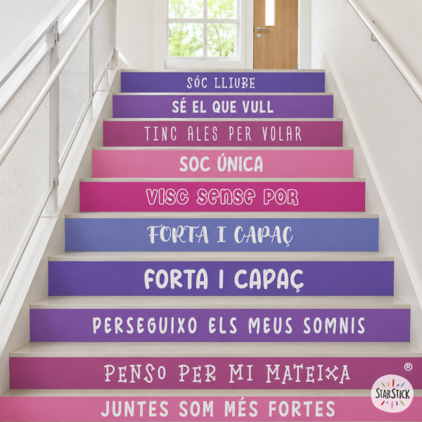 Stickers pour escaliers - Autonomisation des femmes