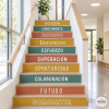 Vinilos para escaleras personalizables en color - Desarrollo academico y personal