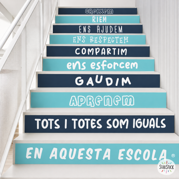 Tria els colors - Vinils per decorar escales | Normes de convivència escolar