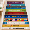 Stickers décoratifs pour escaliers d'école - Titres de livres
