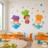 Vinilos decorativos para comedores escolares - Los tres cocineros