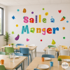 School canteen wall sticker Happy collection | Educational decor and signage