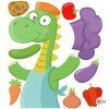 Decoration for school cafeterias - Cooking dragon - Educational decorative wall stickers