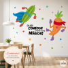 Vinilo decorativo Súper calabacín - Decoración de comedores escolares