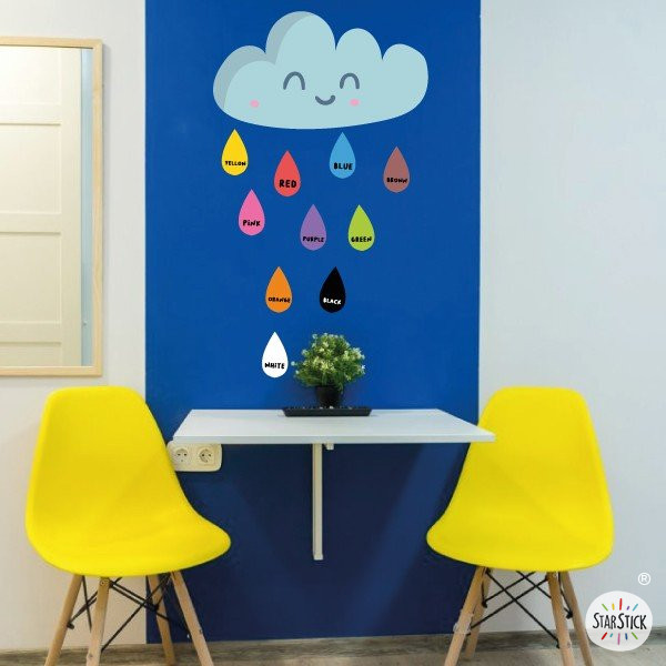 Colors in english - Vinils per decorar escoles i acadèmies d'idiomes