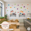 El alegre cocinero - Vinilo para decorar paredes de comedores escolares
