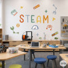Decoración educativa para aulas de ciencia, tecnología y matemáticas