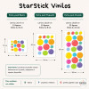 Extra Pack de bulles pour agrandir les stickers muraux StarStick