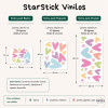Extra Pack con corazones - Ampliación para vinilos decorativos de StarStick