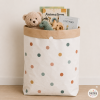 Saco organizador de papel Confeti en tonos Boho | Saco para juguetes y ropa