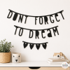 Guirnalda de letras negras - Letter Banner - Decoración bebé
