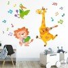 Some very animal musicians - Children's decorative vinyl
