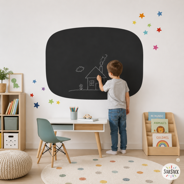 Vinil infantil de pissarra - Estrelles