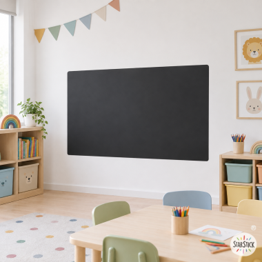 Black self-adhesive chalkboard sticker with rounded corners | StarStick