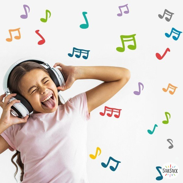 Notas musicales - Vinilos decorativos - Decoración música