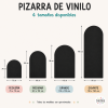 Arcs de vinil autoadhesiu de pissarra negre | StarStick