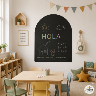 Black self-adhesive chalkboard arches | StarStick