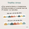 Cenefa adhesiva arcos scallops multicolor estilo boho para pared infantil