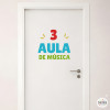Vinil personalitzat per a senyalització d'escoles i instituts | Número amb text de colors
