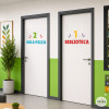 Custom sticker for school and high school signage | Number with colorful text