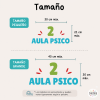 Vinil personalitzat per a senyalització d'escoles i instituts | Número amb text de colors