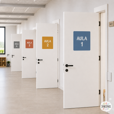 Signalétique des espaces avec stickers personnalisés | Carrés