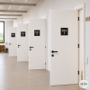 Signalétique des espaces avec stickers personnalisés | Carrés