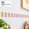 Self-Adhesive Border with Colourful Stripes | Modern Decor