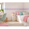 Bande adhésive à rayures colorées | Décoration moderne