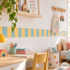 Cenefa autoadhesiva de rayas de colores | Decoración moderna