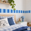 Cenefa autoadhesiva de ratlles de colors | Decoració moderna