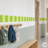 Cenefa autoadhesiva de rayas de colores | Decoración moderna