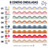 Bande adhésive à double vague colorée | Décoration murale