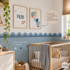 Bande adhésive à double vague colorée | Décoration murale