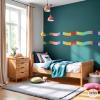 Multicolour Wavy Adhesive Border | Wall Decor