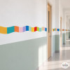 Cenefa adhesiva ondulada multicolor | Decoració de parets