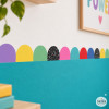 Cenefa adhesiva Arcos Scallops Confeti Espurnejant | Decoració infantil